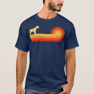 T-shirt Schnauzer Retro Vintage 60s les années 70 coucher 