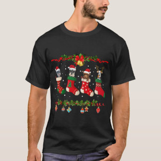 T-shirt Schnauzer Stocking Christmas