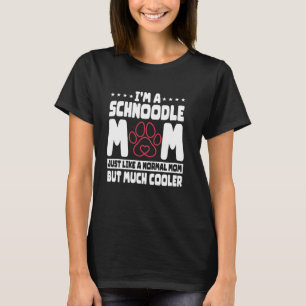 T-shirt Schnoodle Amoureux des chiens Maman Fur Parent Bre