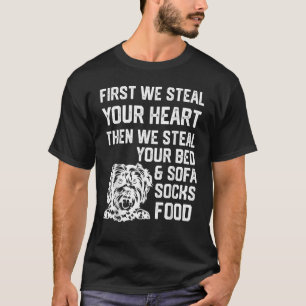 T-shirt Schnoodle Steal Your Heart Steal Your Bed and Sofa