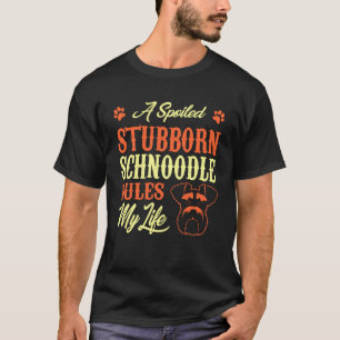 T-shirt Schnoodle taché règles ma vie