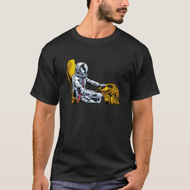 T-shirt School Bus Driver Astronaut Space   Work Job Bus D (Devant)