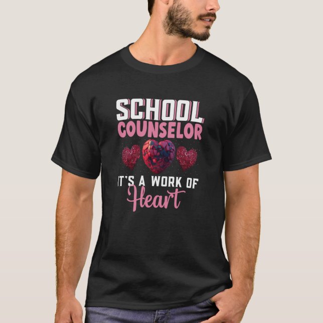 T-shirt School Counselor Appreciation Valentine's Day Scho (Devant)