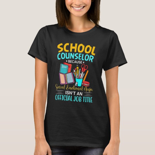 T-shirt School Counselor Counseling Week Quotes (Devant)