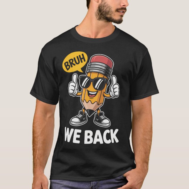 T-shirt School Education Reading Teacher Knowledge Power B (Devant)