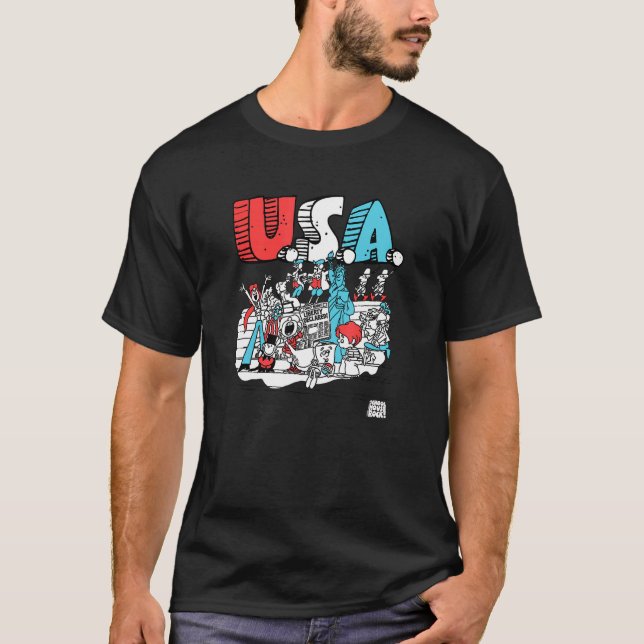 T-shirt Schoolhouse Rock Usa (Devant)