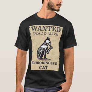 T-shirt Schrodinger s Chat Recherché mort et vivant Phys q