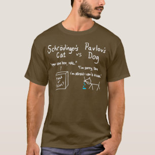 T-shirt Schrodingers chat et pavlovs chien Funny Science