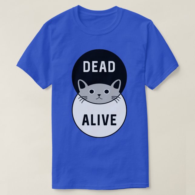T-shirt Schrodingers Chat mort ou vivant (Design devant)