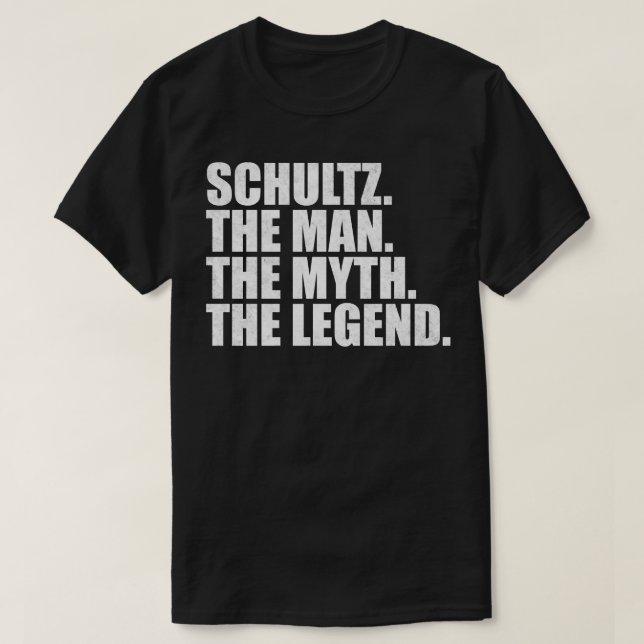 T-shirt Schultz Schultz Nom de famille Schultz nom de fami (Design devant)