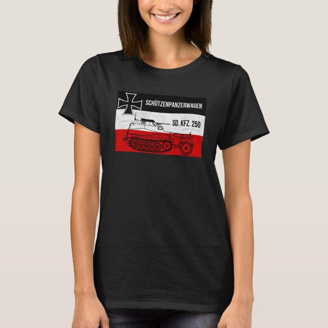 T-shirt Schützenpanzerwagen Allemand 2ÈME GUERRE MONDIALE  (Devant)