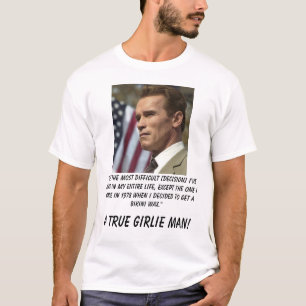 T-shirt Schwarzenegger, "il est le plus difficile [des