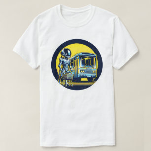 T-shirt Sci-Fi dans la vie quotidienne - Drôle Alien & Rob