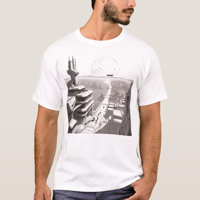 T-shirt Sci-Fi Traversant l'Univers 02 A Avant (Devant)