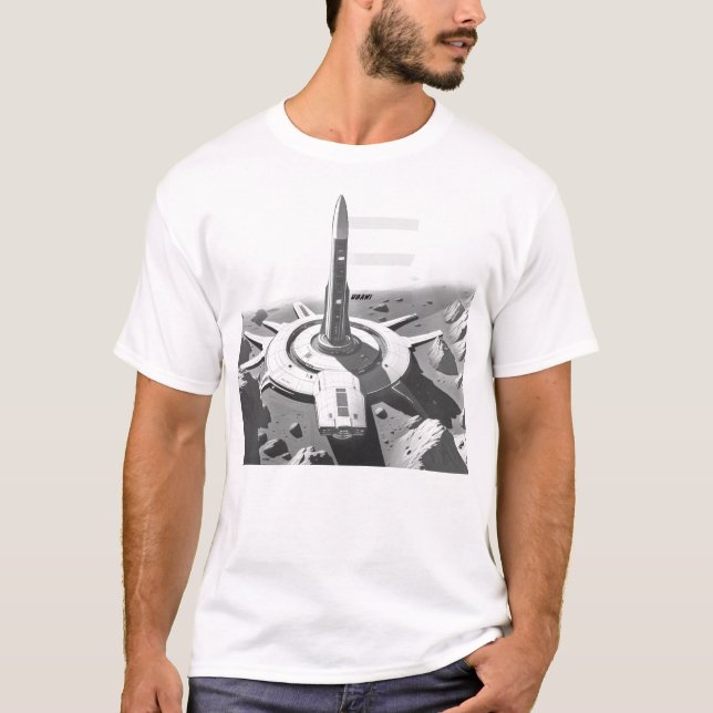T-shirt Sci-Fi Traversant l'Univers 03 E Front (Devant)