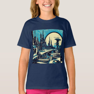 T-shirt Sciage urbain futuriste SF 3