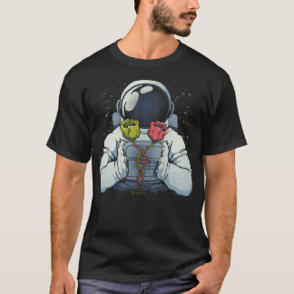 T-shirt Science Astronaut DNA Roses by Tobe Fonseca