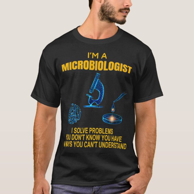 T-shirt Science Biology Microbiology Lab Teacher Bacteria  (Devant)