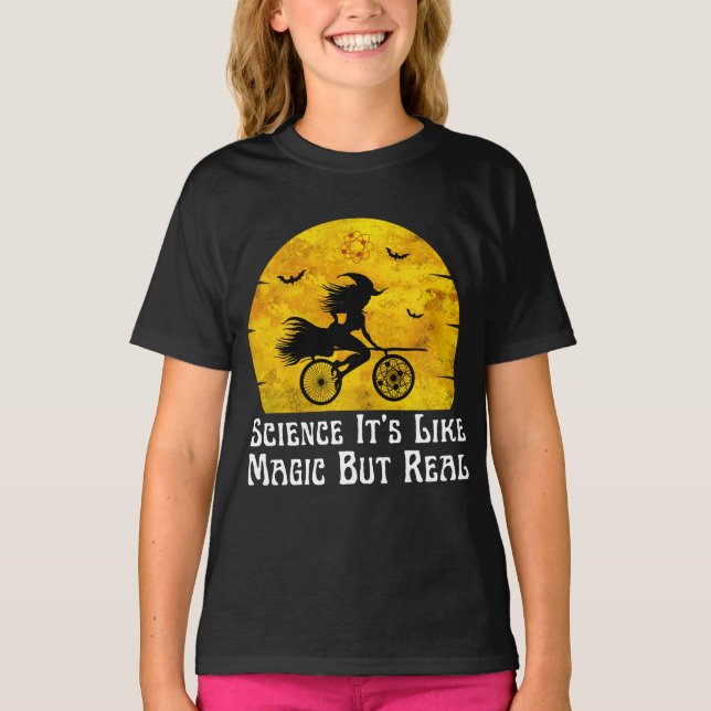 T-shirt science c'est comme de la magie mais vrai (Devant)