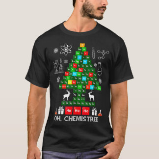 T-shirt Science Chemise de Noël Oh Chemist Tree Chemistree