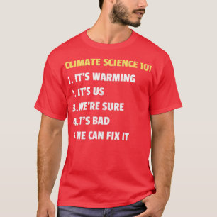 T-shirt Science climatique 101 Conception