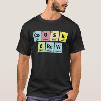 T-shirt Science Cousin Crew Tableau Périodique Des Élément