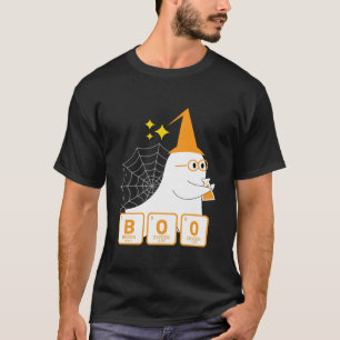 T-shirt Science Cute Halloween Ghost Scientifique Funny Ch