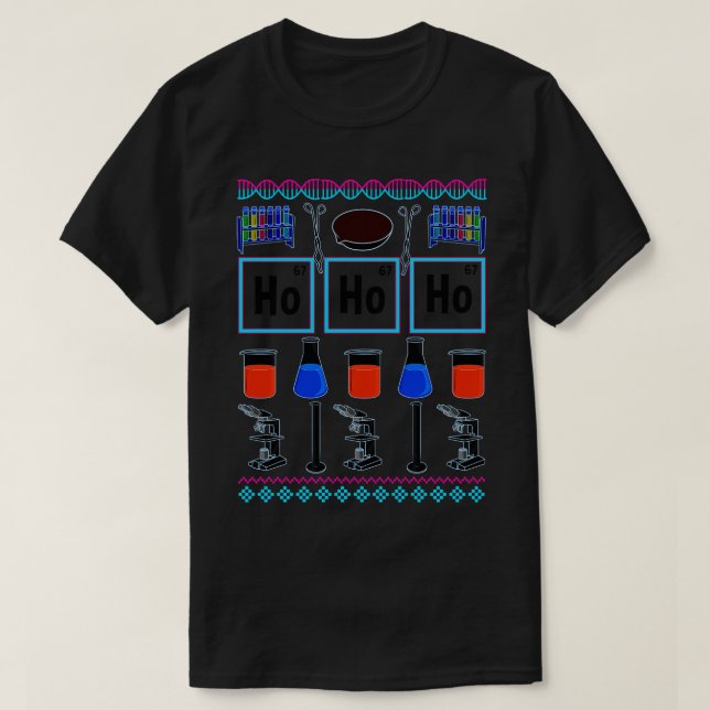 T-shirt Science Dons Vilain Science Chandail de Noël Vilai (Design devant)