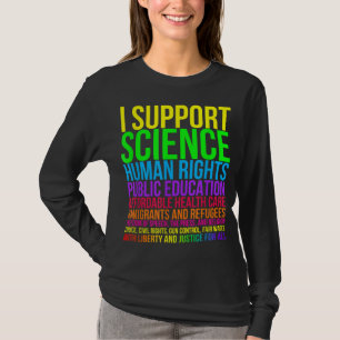 T-shirt Science Droits de l'homme Éducation Santé Liberté