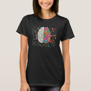 T-shirt Science Du Cerveau Coloré Et Neuroscience Neurolog