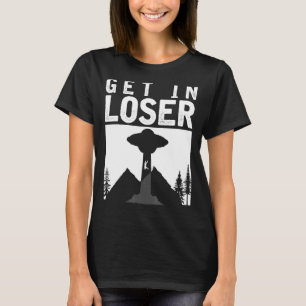T-shirt Science-fiction Ufo Abduction Alien Croyant Alie