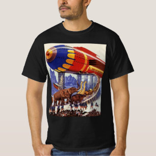 T-shirt Science-fiction vintage, animaux sauvages de l'arc