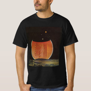 T-shirt Science-fiction vintage, astronautes sur Ganymède