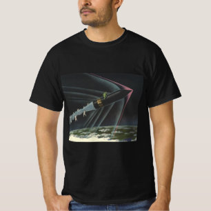 T-shirt Science-fiction vintage d'un astronaute chevauchan