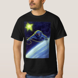 T-shirt Science-fiction vintage d'un astronaute en sortie 