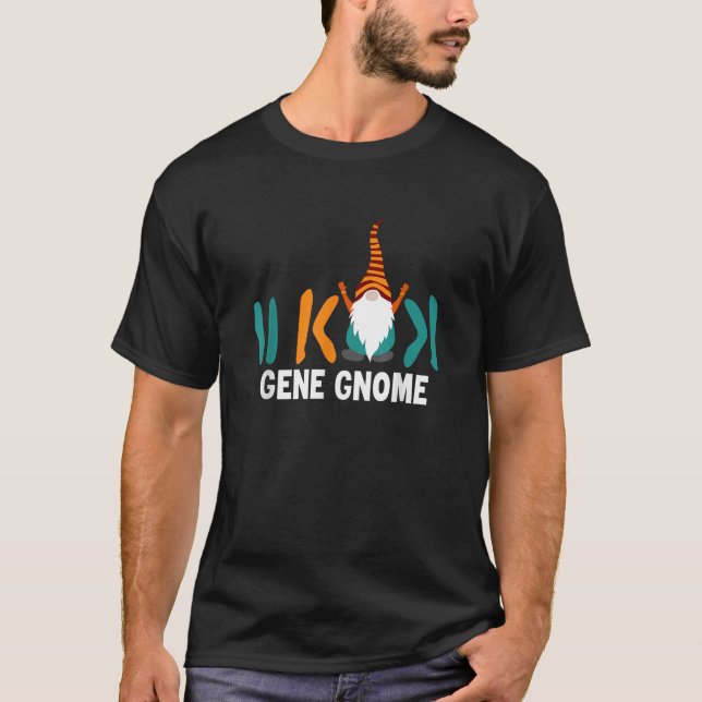T-shirt Science Funny Gene Gnome  (Devant)