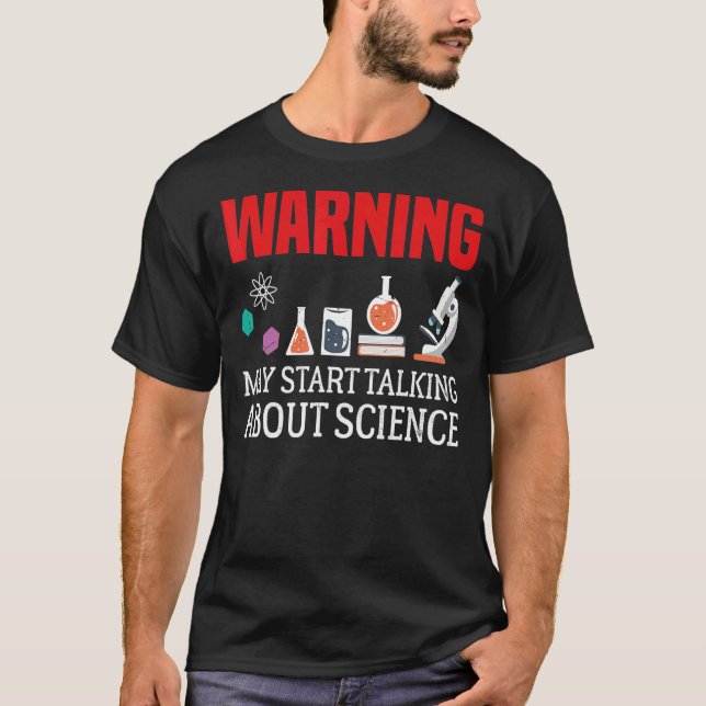 T-shirt Science I Love Science Citation (Devant)