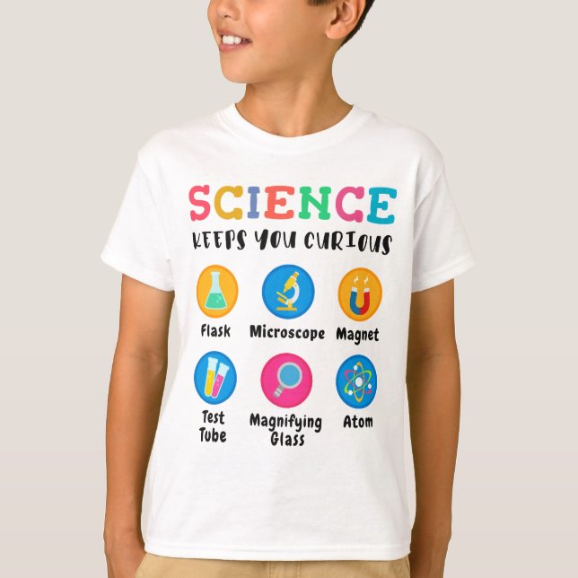 T-shirt Science keeps you curious (Devant)