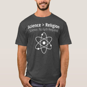 T-shirt Science La science sarcastique athée est plus gran