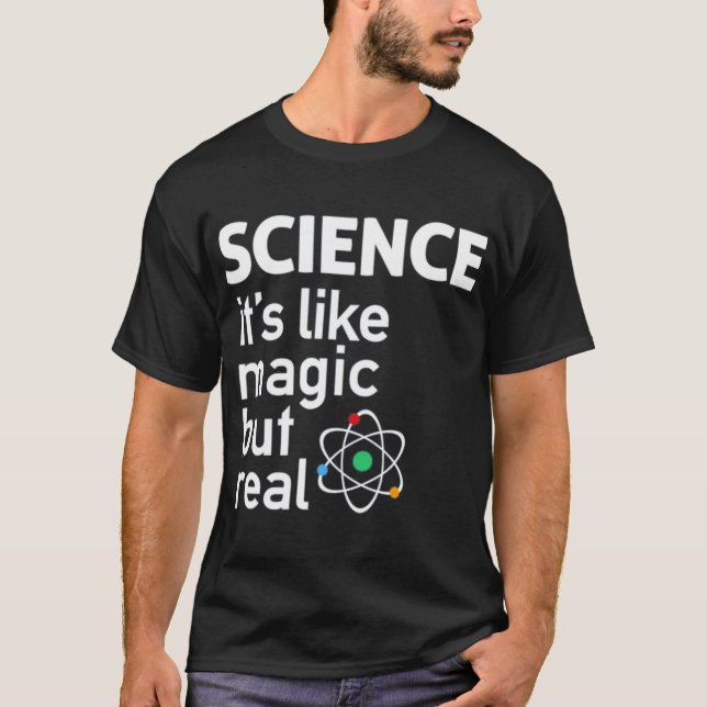 T-shirt Science like magic but real friends boy (Devant)