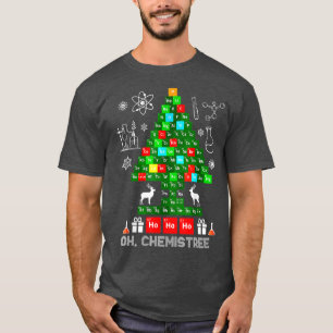T-shirt Science Noël, Oh Chemist Tree Chemistree Chem