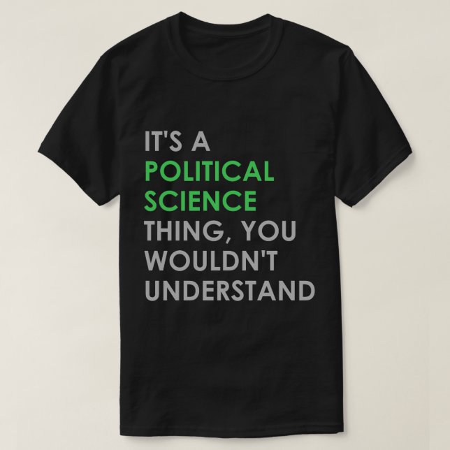 T-shirt Science politique (Design devant)