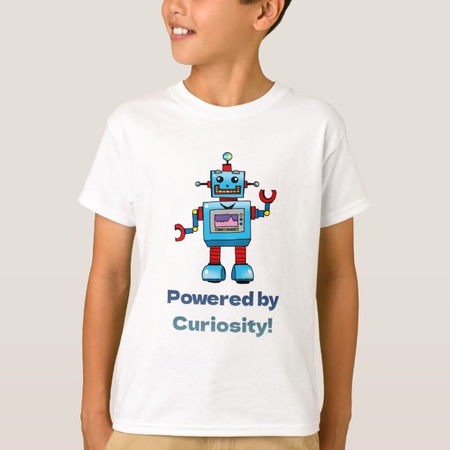 T-shirt science pour les enfants - robot (Devant)