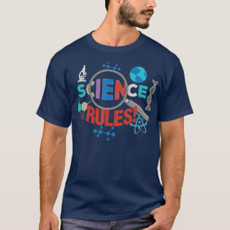 T-shirt Science Règle Style Vintage Graphiques