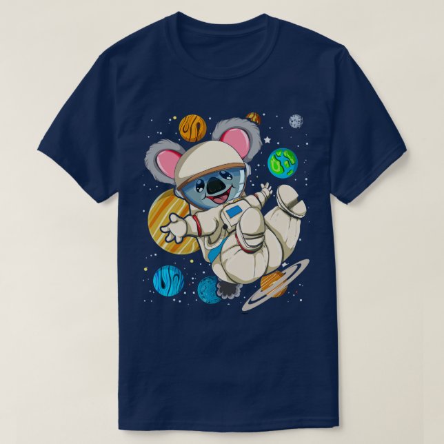 T-shirt Science spatiale Cute astronaute animal Koala (Design devant)