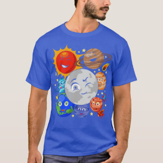 T-shirt Science spatiale Galaxy Astronomie Planètes mignon