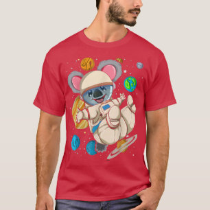 T-shirt Science spatiale Koala Zoo Planètes spatiales anim