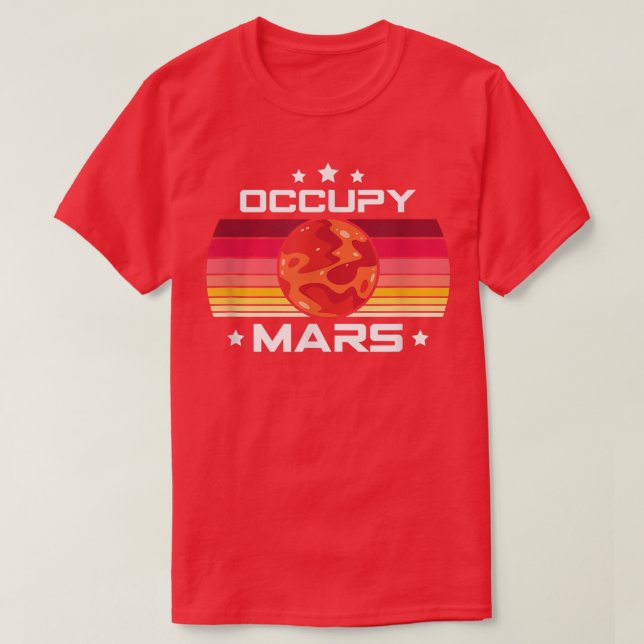 T-shirt Science, Stem Occupy Mars Stem Students Appareils (Design devant)