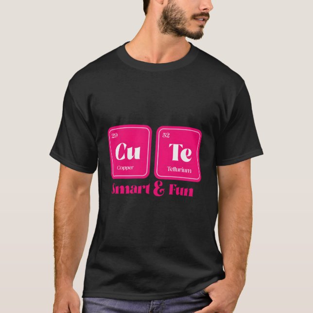 T-shirt Science Tableau Périodique Sm Fun (Devant)