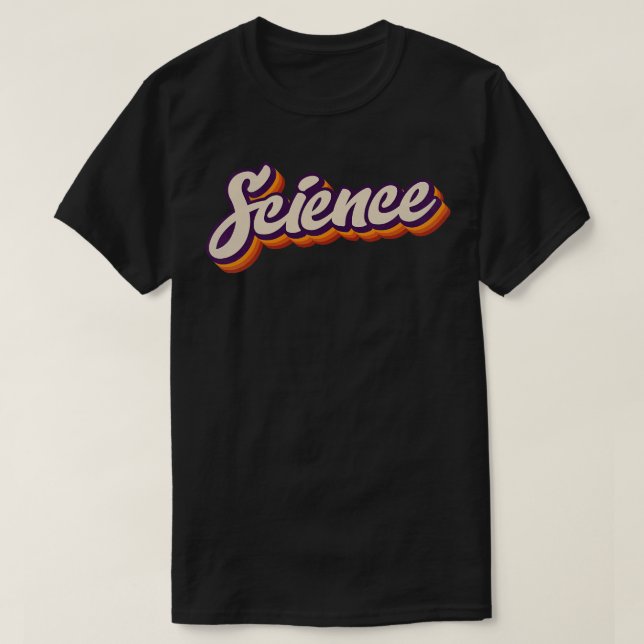 T-shirt Science Vintage rétro (Design devant)